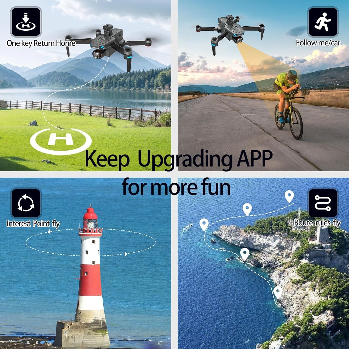 Bingchat AE Pro SilverBlack Drone