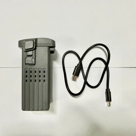 Bingfun Drone Accessory, Battery Replacement with Charging Cable for Bingchat New AE86 Pro Max Drone, Bingchat Drone Battery, DarkGrey