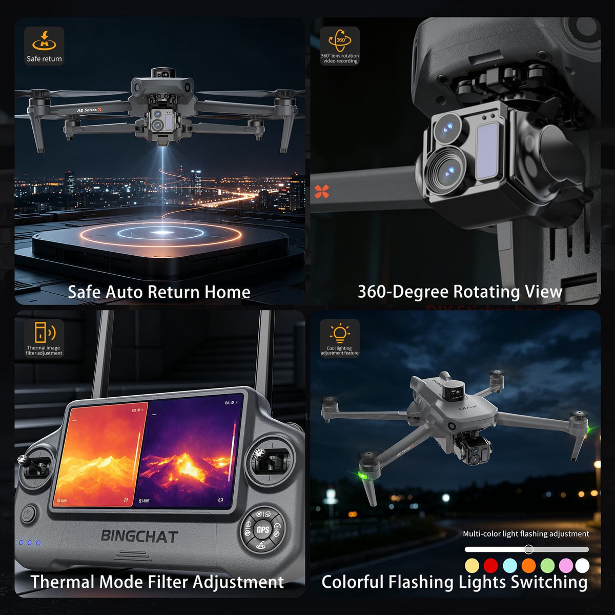 2026 Professional Tablet Remote Pro Drones with Camera for Adults 4k Videos, 360 Obstacle Avoidance, Payload Release, 3-Axis Gimbal, Night Mode, 90 Minutes Long Batteries, 6 Miles Safe Long Range, High Wind Resistance, Rainproof, Beginner Mode